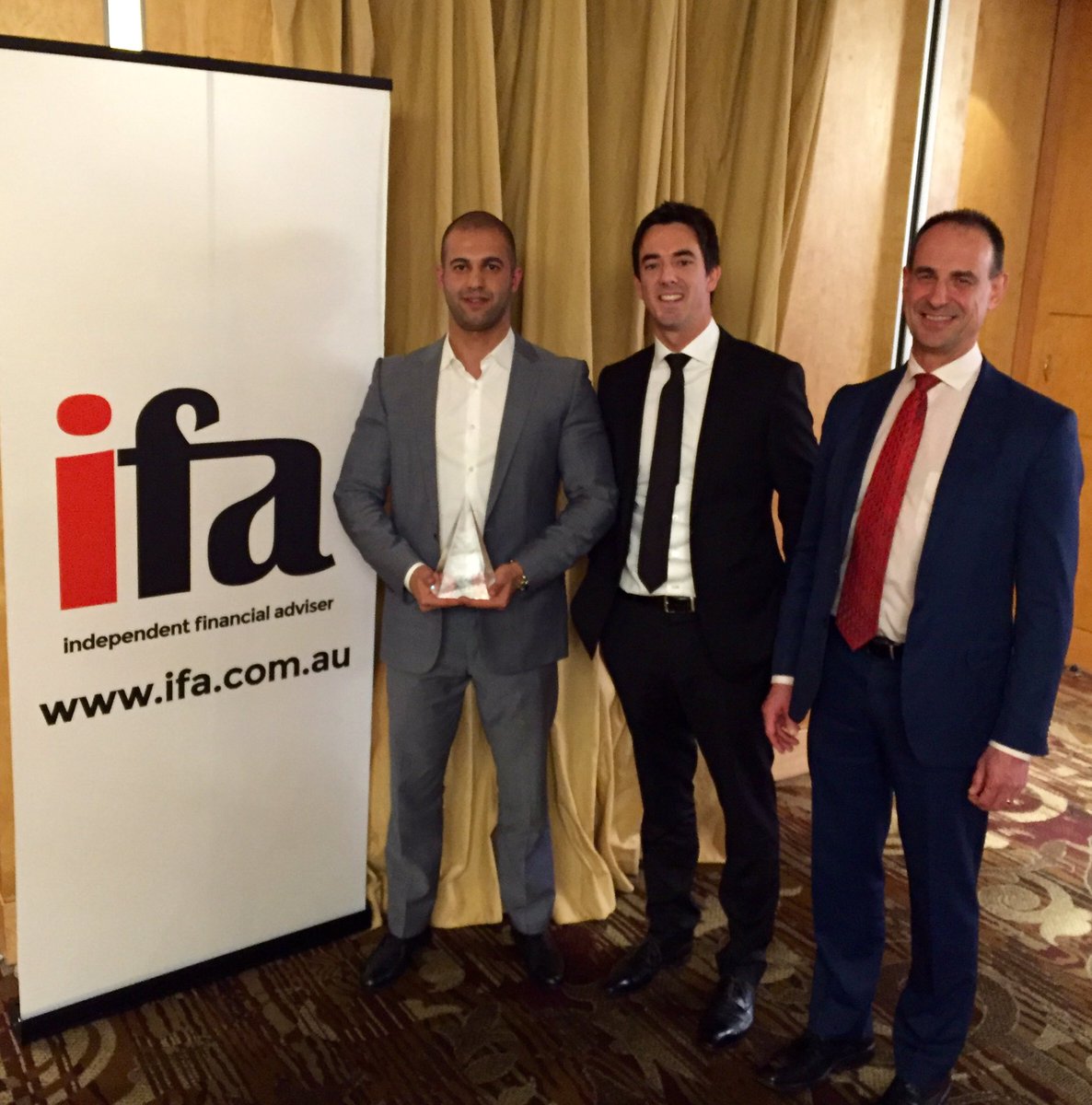 Doing it the #YOLO way we won #ifaawards Innovator of the Year thank you everyone for making #advice so great