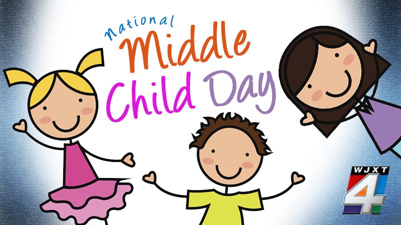 wjxt4's tweet photo. Middle children, it's your day! #NationalMiddleChildDay https://t.co/WKNwrfGcxx
