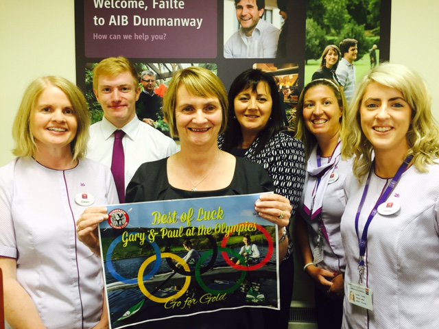 Best of luck to Gary &amp; Paul O'Donovan in their Olympic Rowing Final today from all the team in AIB Dunmanway