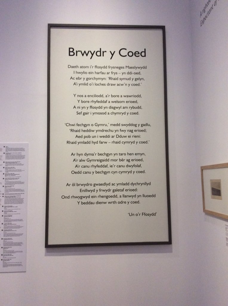 emma_newrick's tweet photo. Dyma'r rhai or llyniau or barddoniaeth sydd yn cael eu arddangos yng @Museum_Cardiff #Takeoverday #diwrnodmeddiannu https://t.co/uxNkBMBRnt