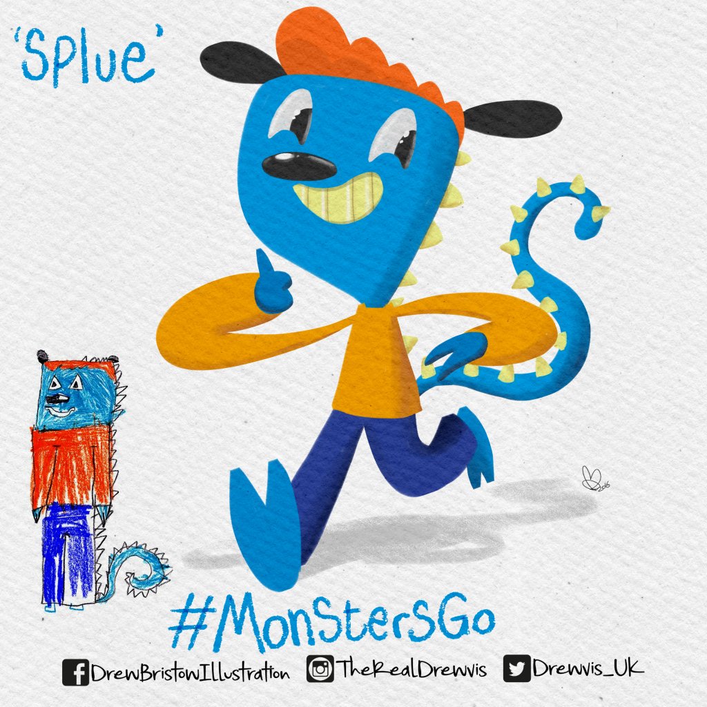 Drewvis_UK's tweet photo. #Splue for the @Monsters_Go challenge #MonstersGo :) https://t.co/PZUyrdVgAO