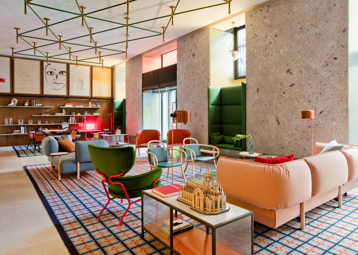 Friday inspiration: How stunning is this new Milan hotel #design by Patricia Urquiola? dezeen.com/2016/08/11/pat…