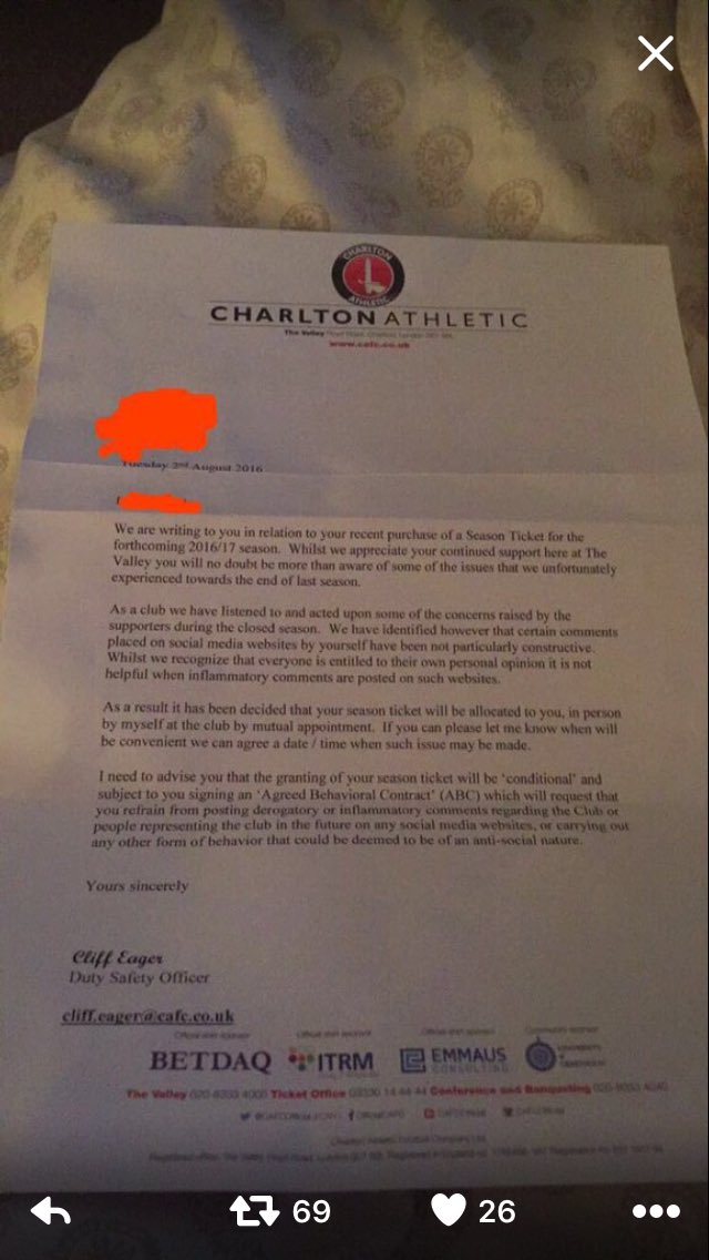 DeadlyKnowledge's tweet photo. @EmmausConsultng you should be ashamed your logo appears on this letter #Boycott @EmmausConsultng @CharltonCARD https://t.co/CvItgV91da