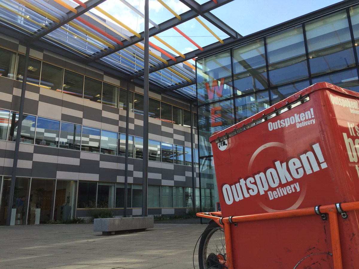 ZedifyCBG's tweet photo. Making deliveries for @UCamEnterprise in the Hauser Forum today. #sunnysummersday #8freight #FridayFeeling https://t.co/7ubQ2ObyEu