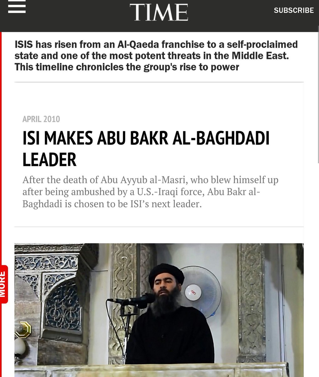 ReginaMMauro's tweet photo. @CarmineZozzora @steph93065
...yet took Obama admin 1 1/2YRS(Oct11)
2 officially label him"terrorist"
#ISISFounder https://t.co/l8cTOEceC8