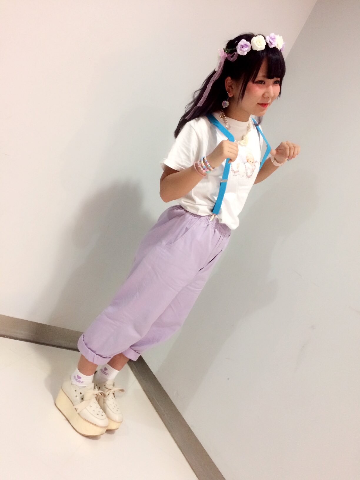 サンキューマート町田ジョルナ店 Sur Twitter スタッフコーデ 本日はサスペンダーと花かんむりでパステルコーデ をしてみました カラーも豊富なのでお友だちと色違いコーデなど出来ますよっ もちろん全品390円 税 毎日がバーゲン価格 T