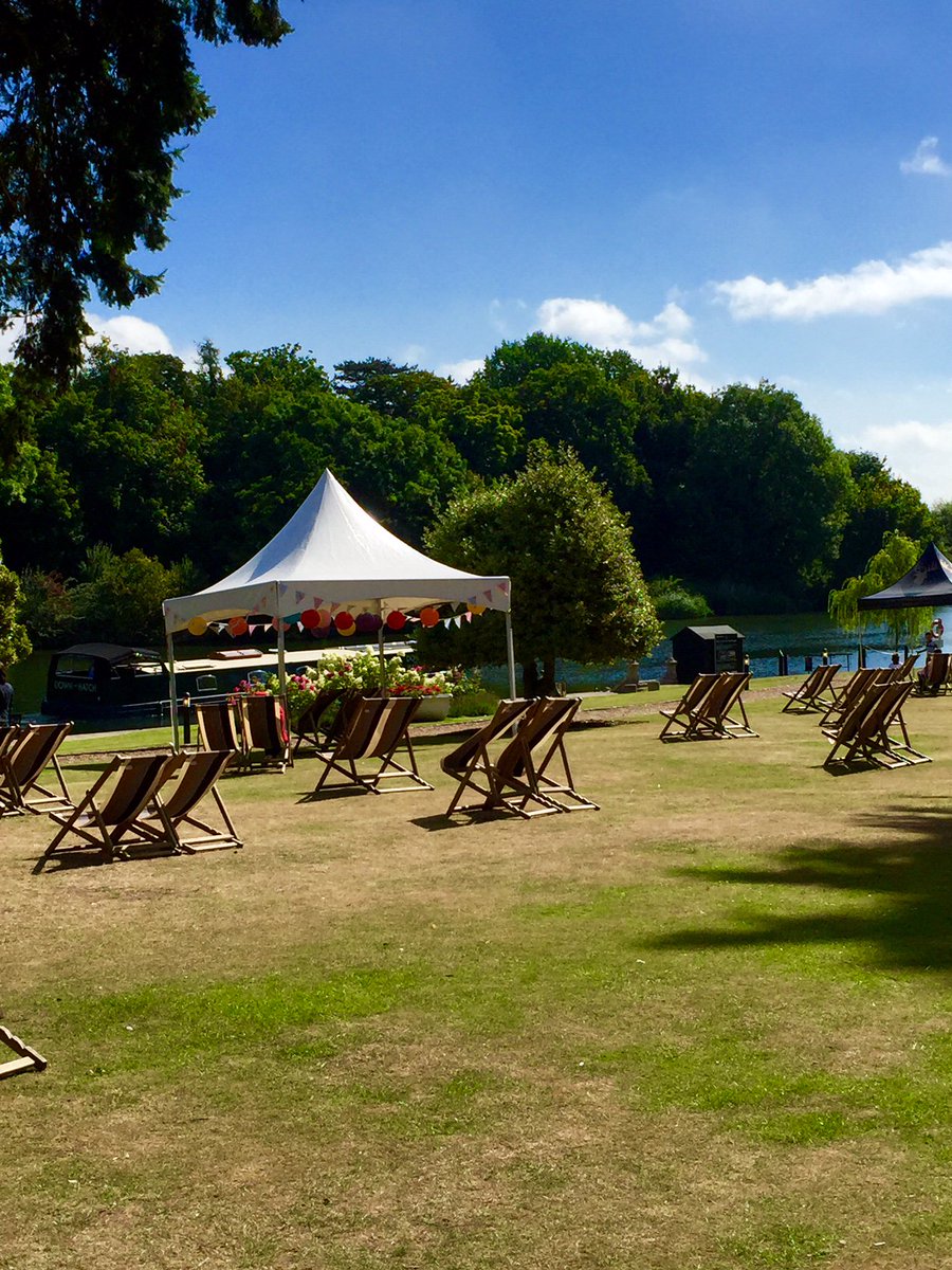 TheOakleyCourt's tweet photo. Sun's shining &amp; preps begun for Live&amp;Unwind Festival! #FridayFeeling 
Join this Sunday 14th! https://t.co/HQsAlZT854 https://t.co/LN1tmxn8Tx