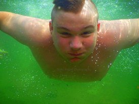 ChrissysWldWrld's tweet photo. #chilloutsummer @unlcematts My son and our family loves @UncleMatts  so much that as u see my son's swimming in it! https://t.co/tiVWcFGv5k