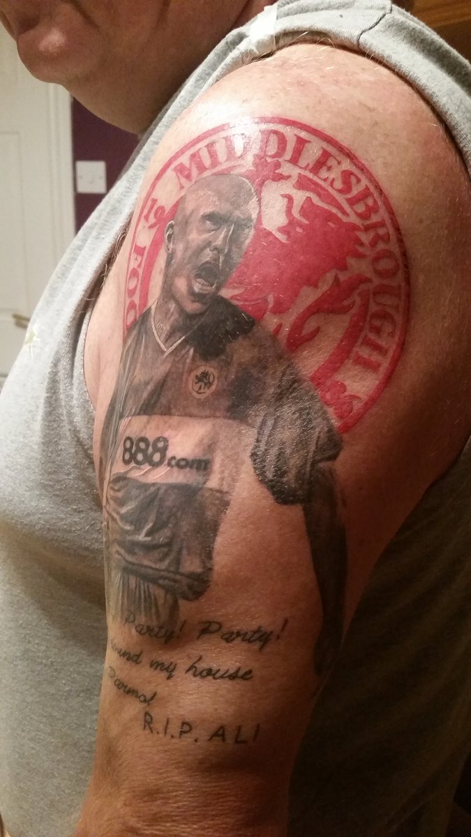 Kevinstorey66's tweet photo. @GazetteBoro this is my Tattoo ive had done celebrating Massimo goal in Euro semi https://t.co/cHvx3ekxrG