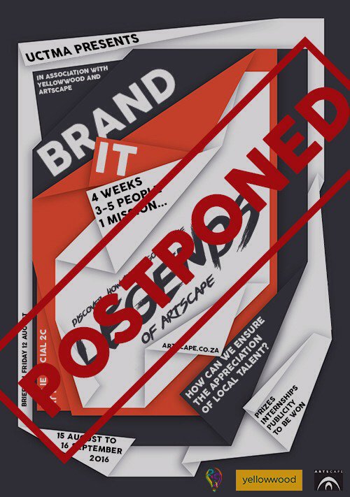 UCTMA's tweet image. The briefing session that was scheduled for today at 1PM has been cancelled, and will be happening 2 weeks from now.