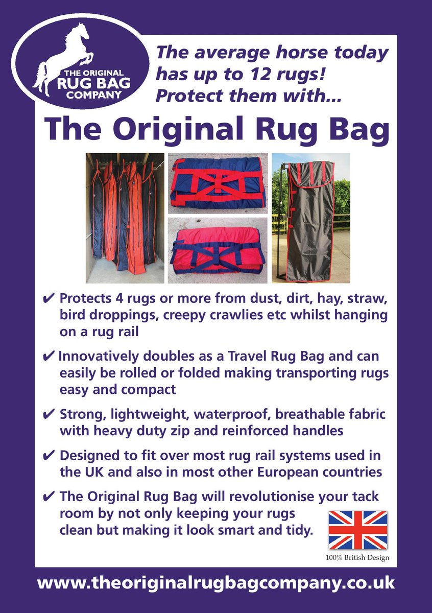 TheOrigRugBag's tweet photo. Yeah!!! It's Friday wishing you all a fabulous horsey weekend. #equestrianessentials #rugbags https://t.co/DbKhTENzcH