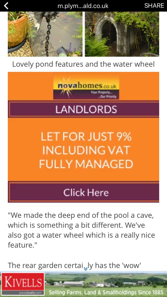 Reading the <a href="/PlymouthHerald/">PlymouthHerald</a> website this morning and look who popped up <a href="/NovahomesLets/">Novahomes Lettings</a> ☀️😊