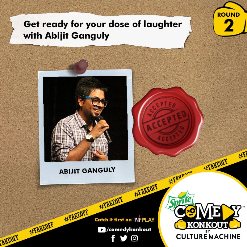 Comedy_Konkout's tweet photo. #FakeOff
Let's hear it loud for @AbijitG
#SpriteComedyKonkout @sprite_india @absolutelydanny https://t.co/x0BeQ3AooL