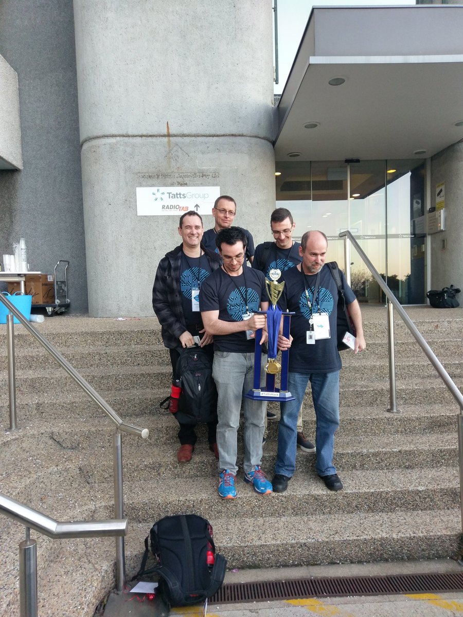 ryangribble_'s tweet photo. It's a wrap!! Congratulations to our winning #TattsHack team and all other prize winners. What an awesome 24 hours π https://t.co/vYyiw7x2No