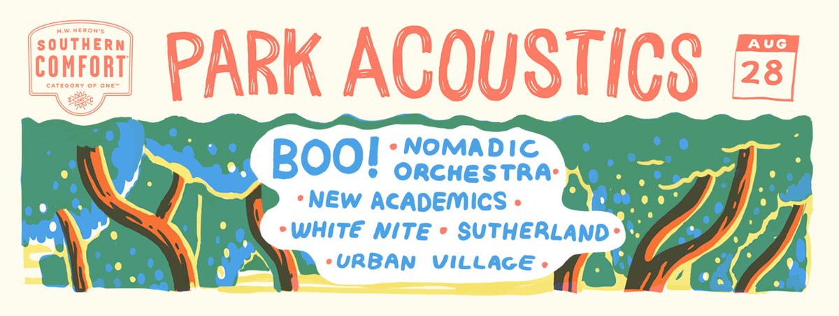 Win 2 tickets to <a href="/parkacoustics/">Park Acoustics™</a> ft <a href="/BooBand/">Boo!</a> <a href="/NomadOrchestra/">Nomadic Orchestra</a> <a href="/newacademics/">New Academics</a> &amp; more! bizcom.to/196/449 #winning