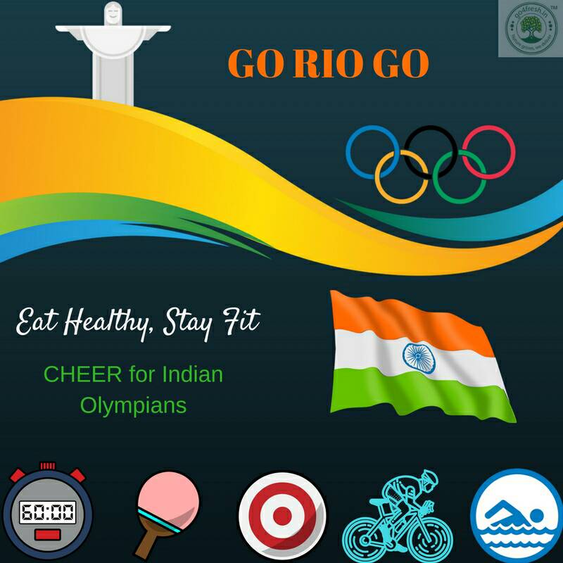 Go4Fresh's tweet photo. #GoRioGo #Olympics2016 #RIO2016 #health #healthydiet #fitness #comeonIndia #go4gold https://t.co/jt65JiAFaL