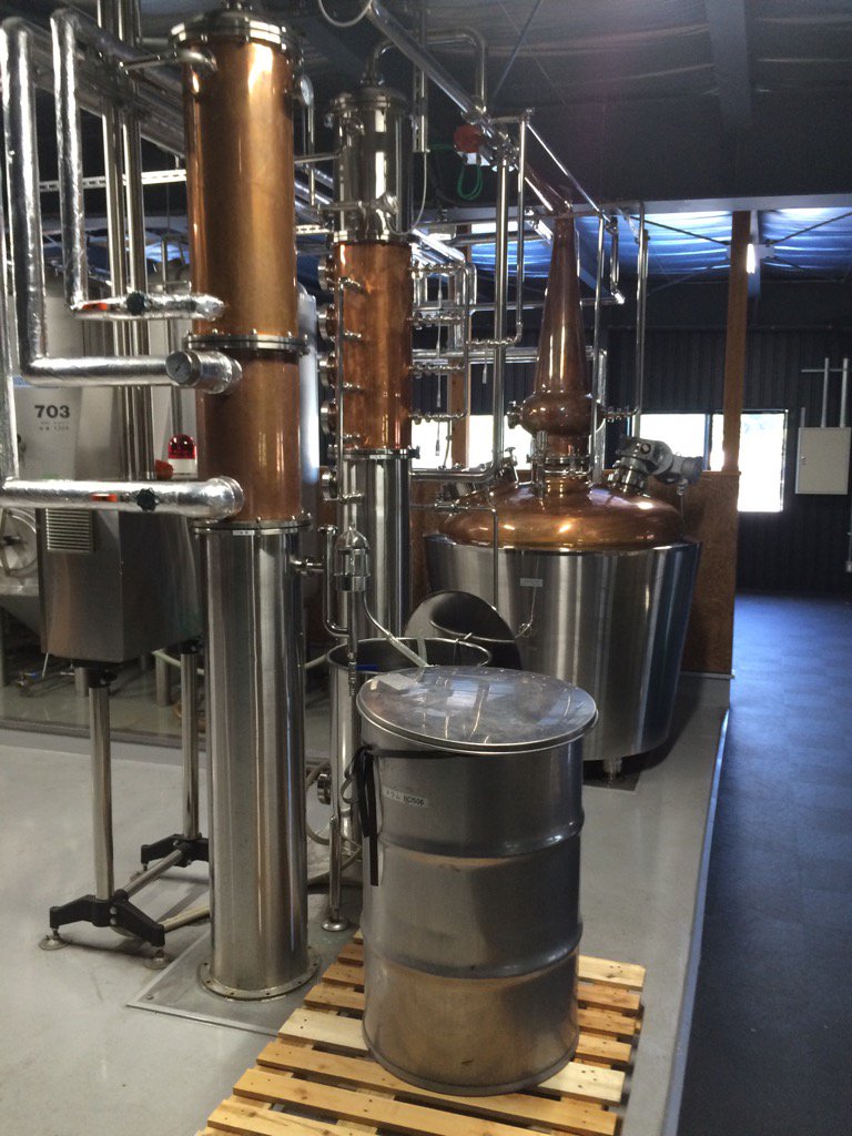 Japan's newest whisky distillery... On the second floor of a beer warehouse.