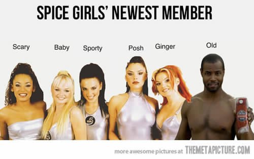 steviusthegreat's tweet photo. #BrandsInBands  Old Spice Girls https://t.co/EWfSe9FGiT