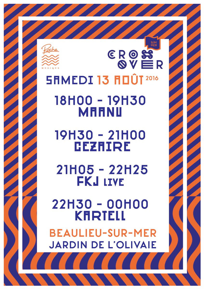 PandaEvents06's tweet photo. Voici le line-up !
#HappyHour au bar de 18H à 20H avec un super -30% sur la carte :)
#CrossoverSummer #Beaulieu https://t.co/xNkLQHvHi2