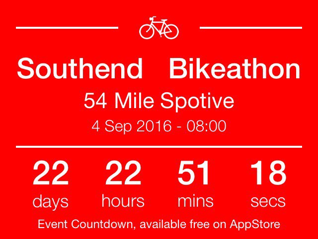S_endBloodwise's tweet photo. Southend   Bikeathon - 54 Mile Spotive in 22 days sign up know https://t.co/HPLVgW5O2z https://t.co/XhnwlyWoHD https://t.co/LcSU992y6U
