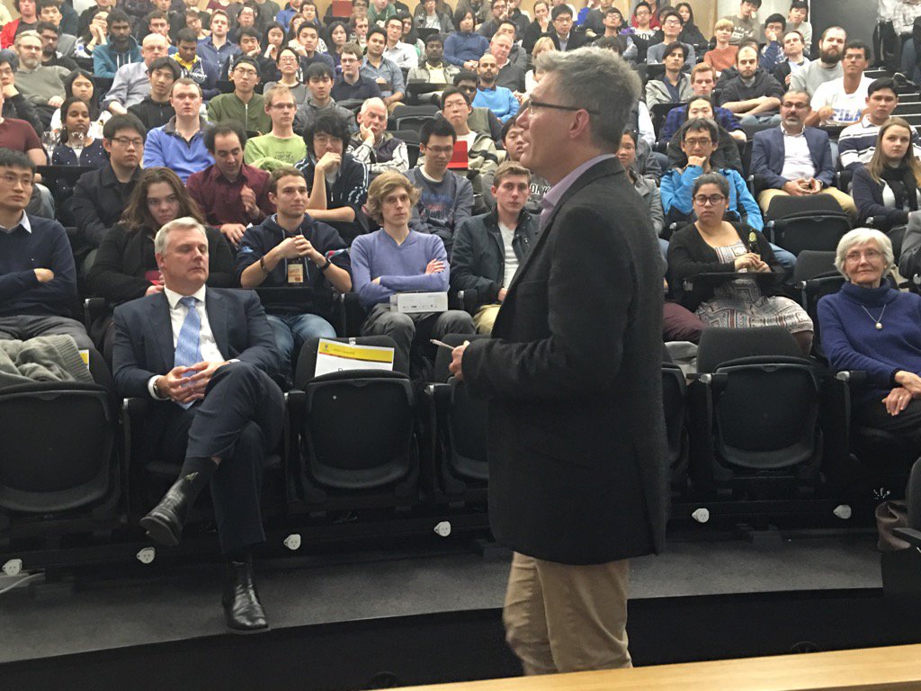 ozjuliancox's tweet photo. The Dean of @UNSWEngineering , and Richard's mother, enthralled at #YouWillBeHacked @UNSW @UNSWCOMPUTING https://t.co/w2XO4GlYFA