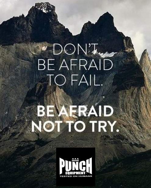 punchequipment's tweet photo. "Don't be afraid to fail - Be afraid not to try" #boxing #fitness #mma #muaythai #kickboxi… https://t.co/WpZbwpNGaB https://t.co/SLXltdW87h