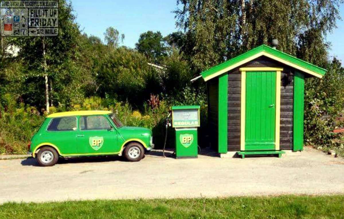 WWWMiniOC's tweet photo. Mornin
Its Fill It Up Friday &amp; we get the pumps ticking over with a cool personal BP Gas Station and matching Mini. https://t.co/hGiKUierQj