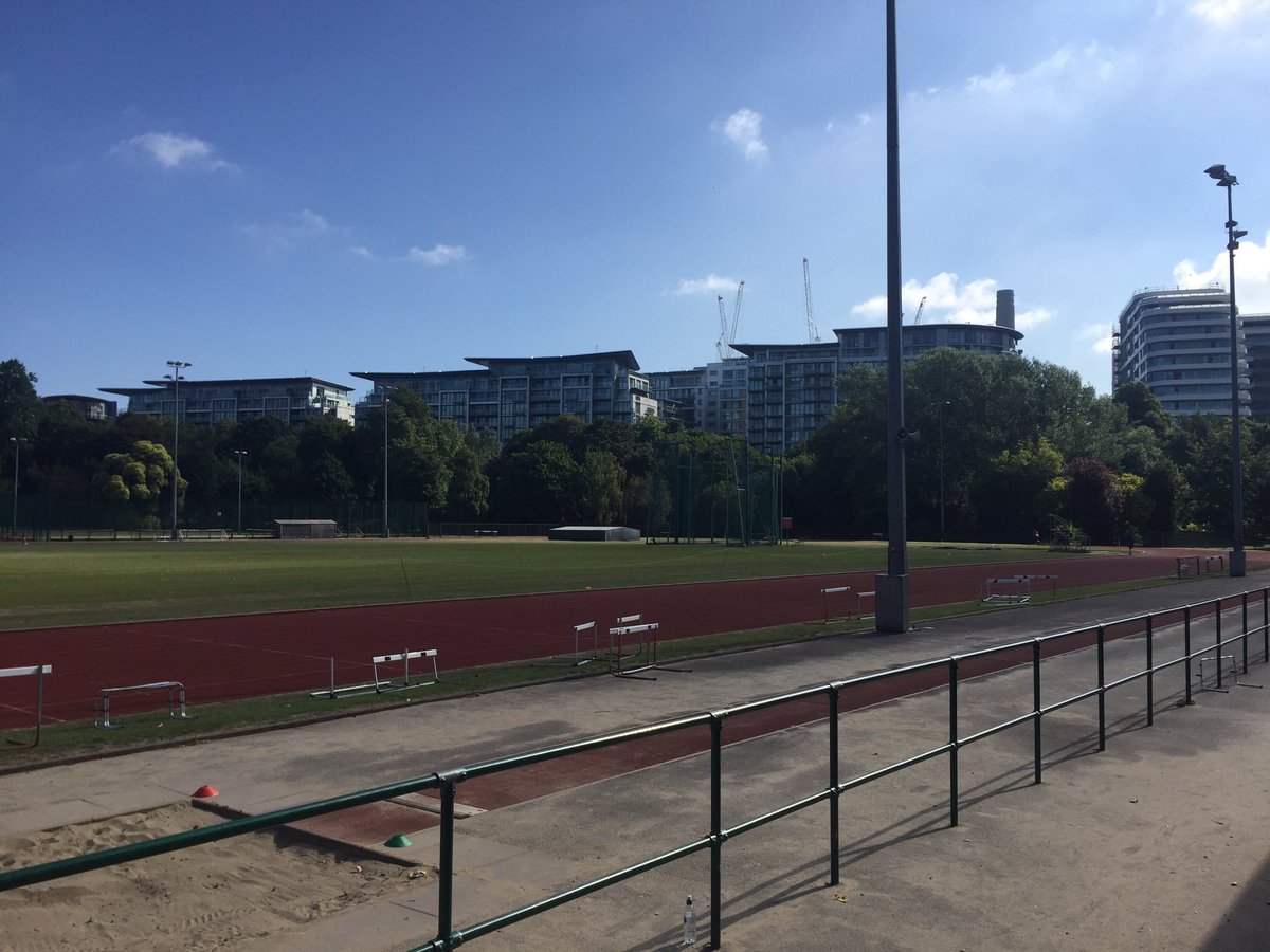 SBlissCitywire's tweet photo. It's a beautiful day today, Battersea stadium looking stunning #WMOlympics @CitywireWealth https://t.co/SohftEPEAo