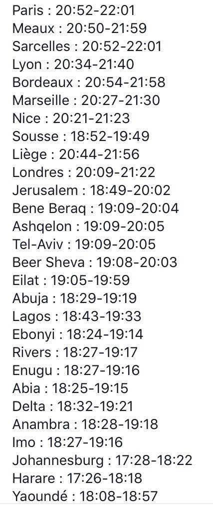 Torah26's tweet photo. CHABAT DEVARIM
Toutes les horaires
De samedi soir à dimanche soir jeûne de Ticha BeAv https://t.co/a0jtvswhrd