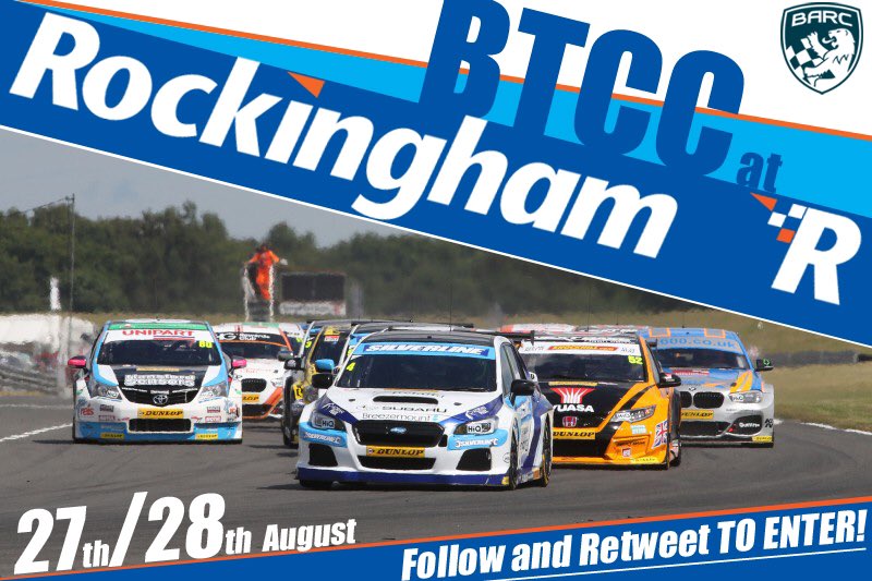 OfficialBARCHQ's tweet photo. The @DunlopBTCC may be north of the border but you can still enter our @RockinghamUK giveaway. FOLLOW &amp; RT to enter! https://t.co/Unoc4qTWY8