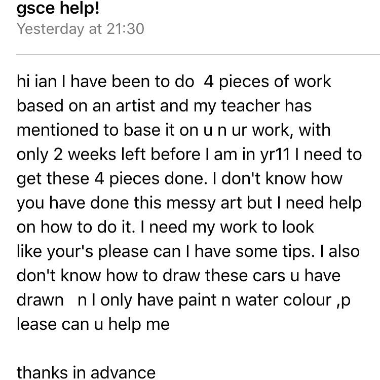 Popbangcolour's tweet photo. So teachers, creatives &amp; parents: I've had this email, how would you respond to it? Reply, Delete or ? #thismessyart https://t.co/7svNEZcVRP