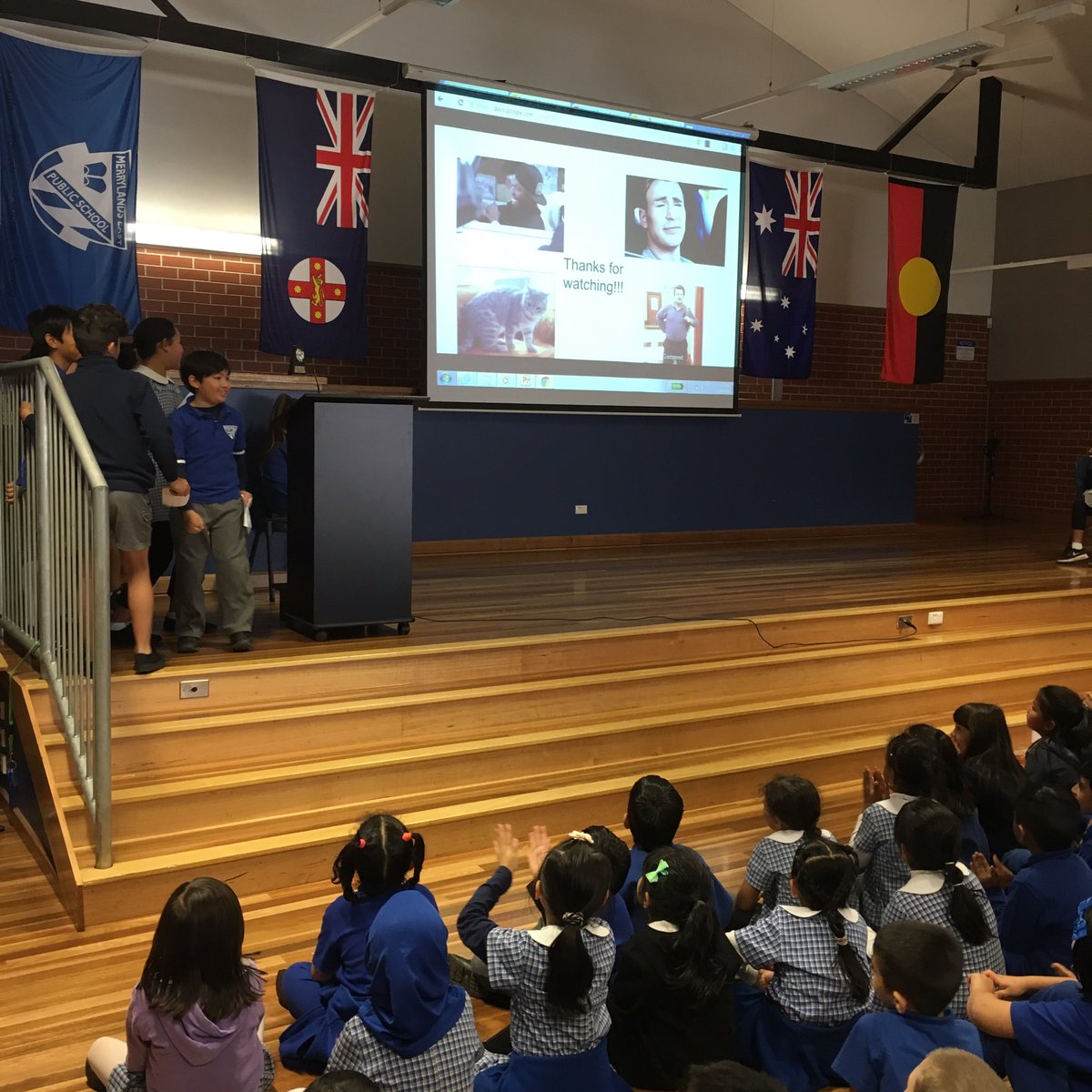 merrylandseast's tweet photo. Top work, @4HCreepers and @3AMEPS assembly presenters. It's not easy presenting to so many people. You did well! https://t.co/gZYoCmIG09