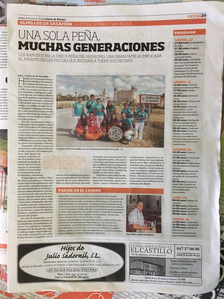Olmillos de Sasamon (@fiestasolmillos) on Twitter photo 