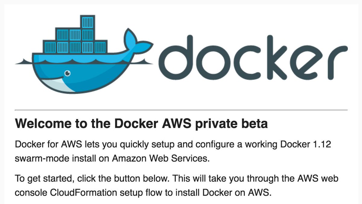 MikeChernev's tweet image. I guess there was no better time to get access to the @docker private beta for @awscloud
#WeekendHacking :)