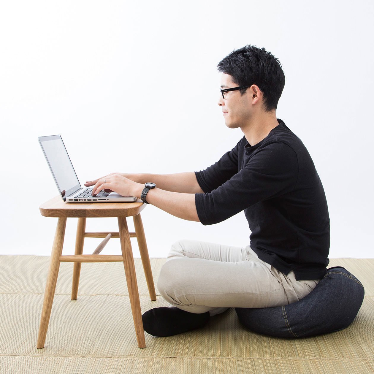 無印良品 オーク材スツール 丸脚 taniura.com