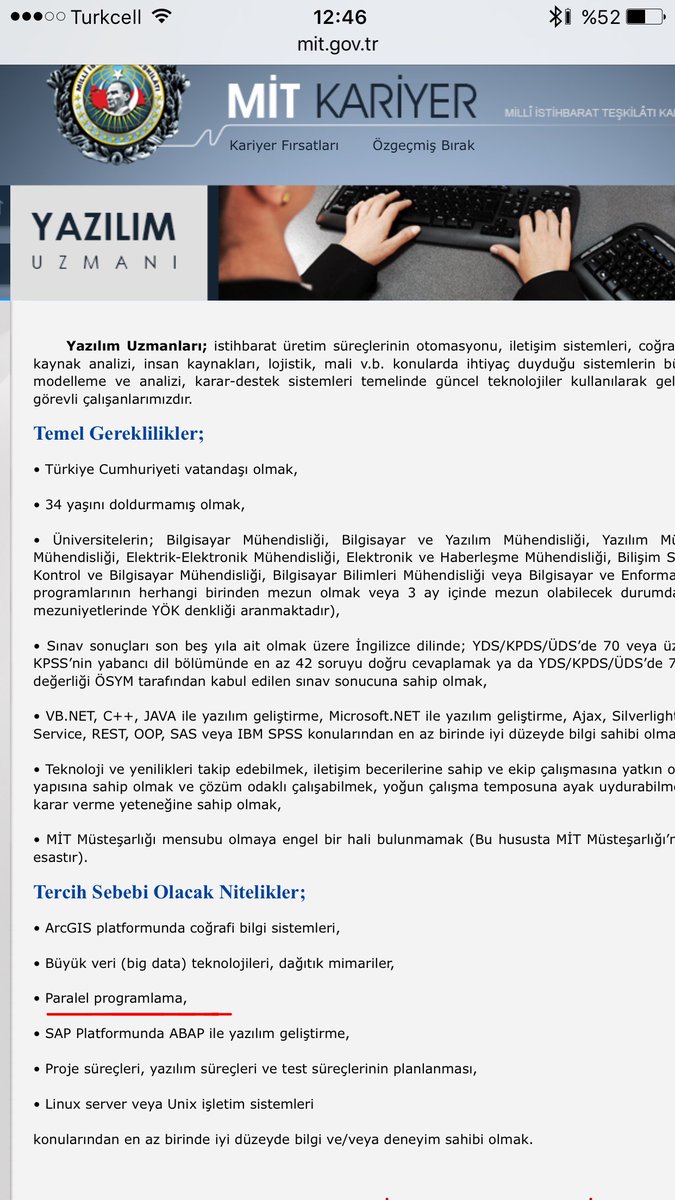 MIT“in paralel programlamacı araması..