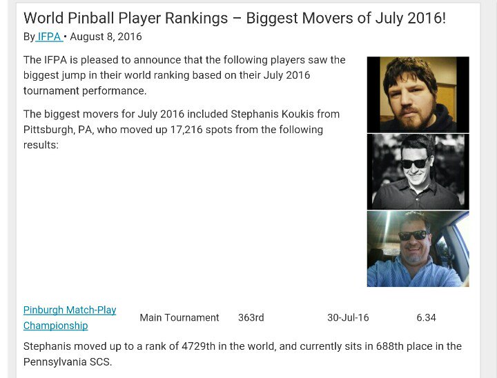 CluePGH's tweet photo. Hey I did a thing in pinball #pinball #ifpa #papapinball https://t.co/X33Ypqy8U4