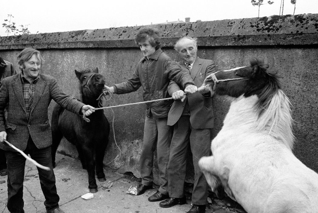 A Fair Day in Ballaghaderreen c.1983 by Martin Parr - exhibition currently in Roscommon Arts Centre.