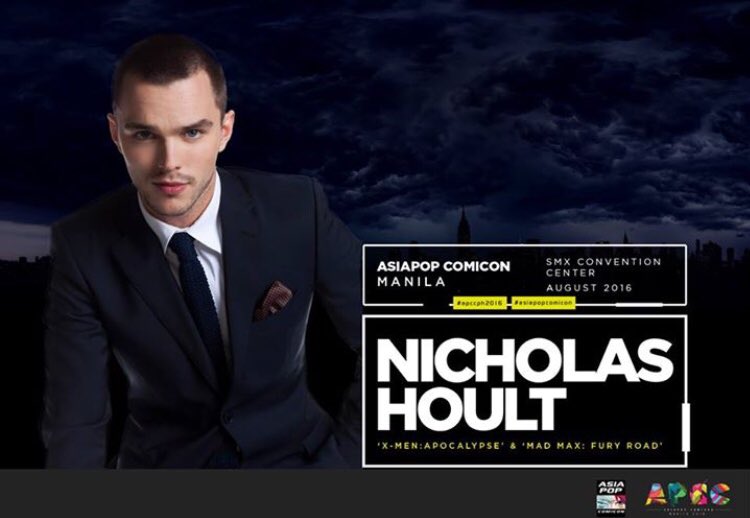 MNLOnlineNews's tweet photo. Catch @NicholasHoult &amp; other special guests at APCC Manila 2016 on August 26-28, 2016 at SMX Convention Center! #cto https://t.co/awdmiFzlHz