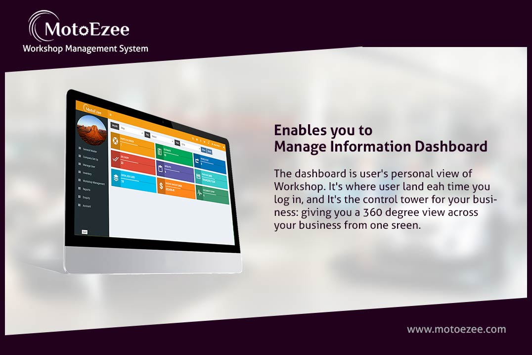 MotoEzee's tweet image. #excellenceMotoEzee - #WorkshopManagementSystem enables you to-Manage Information Dashboard motoezee.com