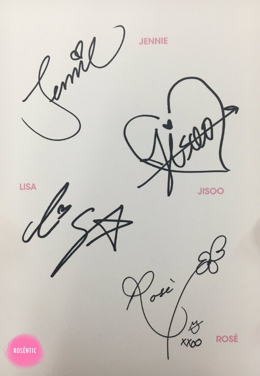 ROSÈ hand written letter for fans & #BLACKPINK Autograph💕 Cr