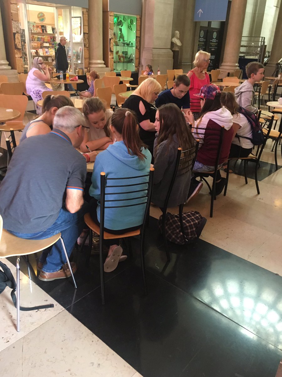 ww1Cardiff's tweet photo. Hard at work @Museum_Cardiff #quentinblake #mametz #takingover https://t.co/KI0KJAJ4Jh