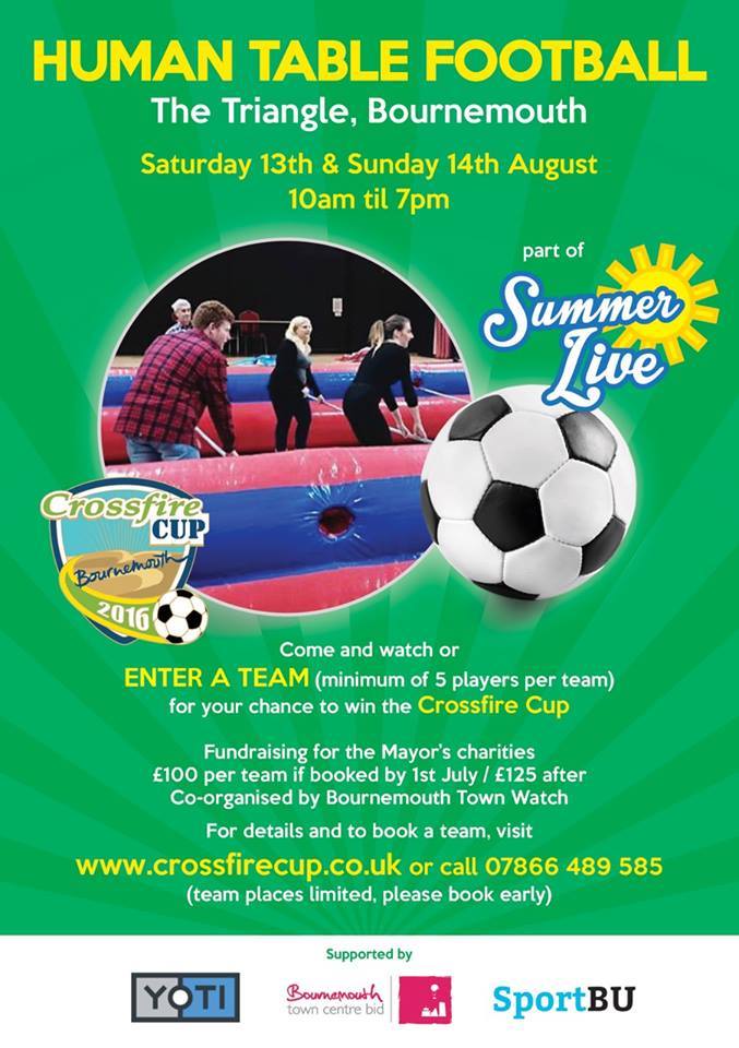Make it Bournemouth on Twitter "Human table football tomorrow at the