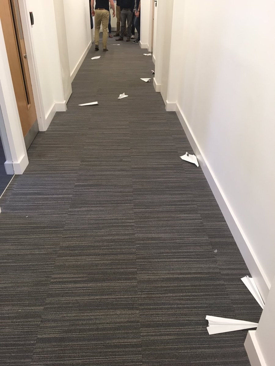 ForwardRole_AP's tweet photo. #FROLYMPICS have begun in the office! @ForwardRole #PaperAeroplaneThrow winner is @ForwardRole_PS https://t.co/rsnoX8RJTk