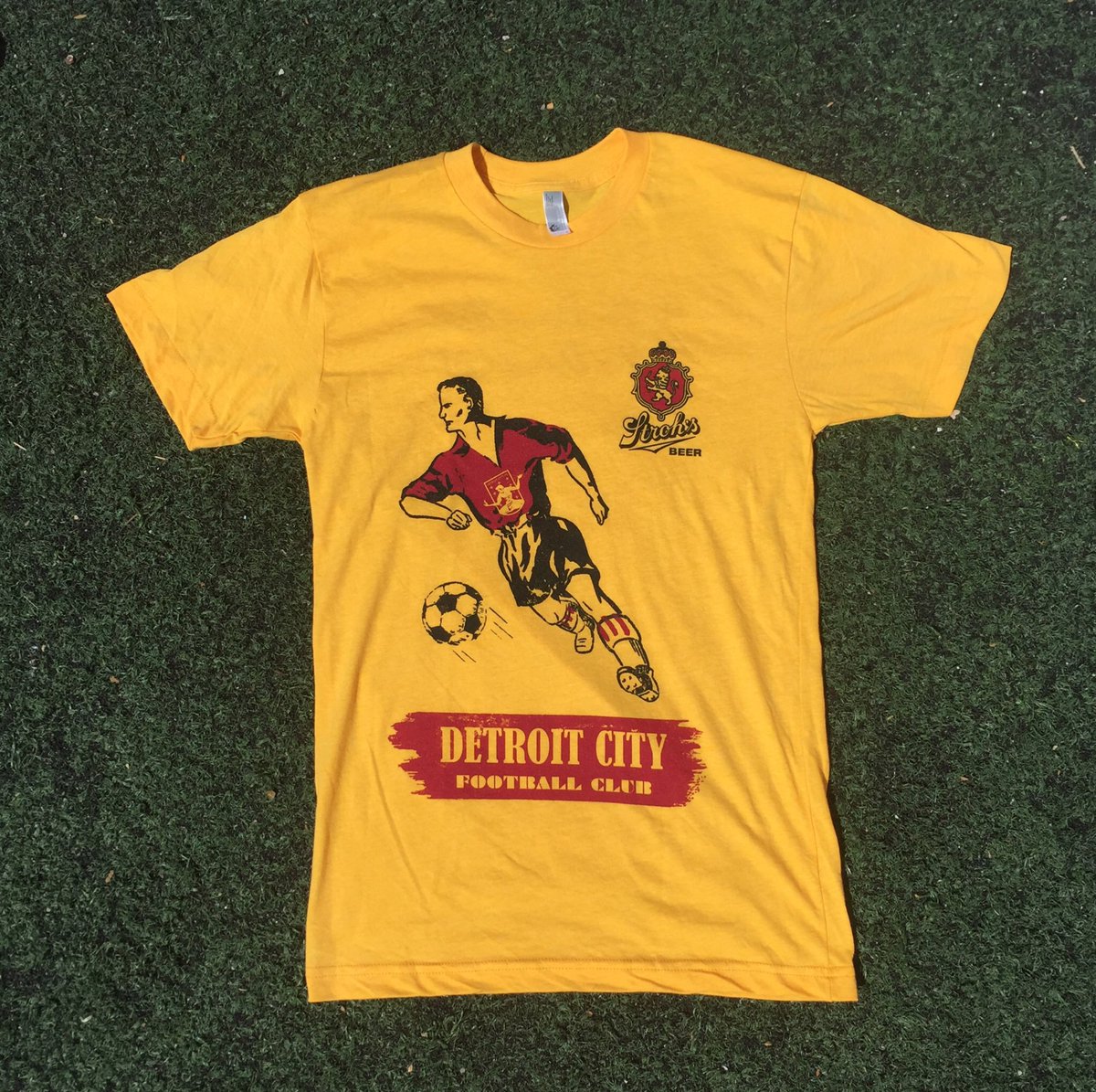 Detroit-made. Get the City + <a href="/Strohs_Beer/">Stroh's Beer</a> tee here: detcityfcstore.com. #DCTID