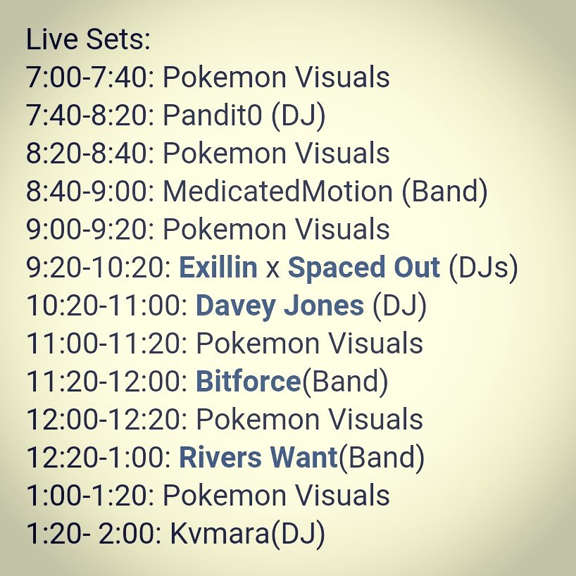bitforceband's tweet image. Sets for tonight's Pokémon Go-go show. See you @ 11 at the korova. #bitforceband #PokemonGO #riverswant  #satxmusic