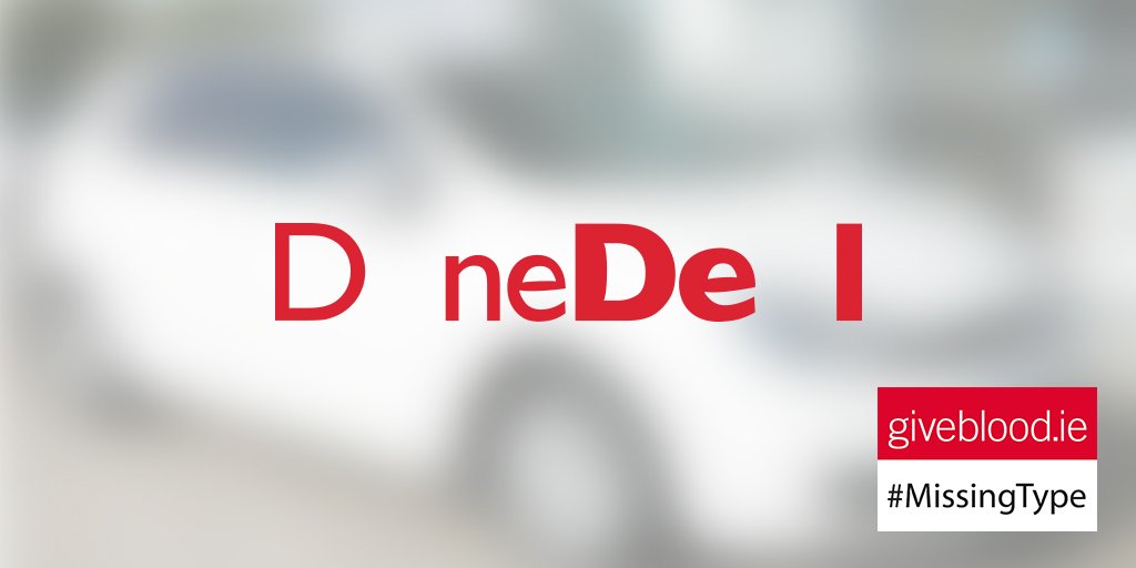 We're missing our O &amp; A in support of <a href="/Giveblood_ie/">Giveblood</a> #MissingType - register to donate: bit.ly/2bjgxxe