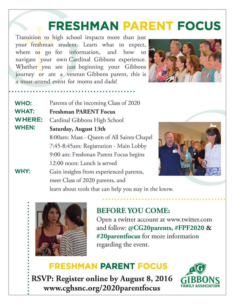 CGParentConnect's tweet photo. We look forward to a great day tomorrow with #CGfresh2020 parents. A warm welcome to the Gibbons community! #2020! https://t.co/AlirugynMQ