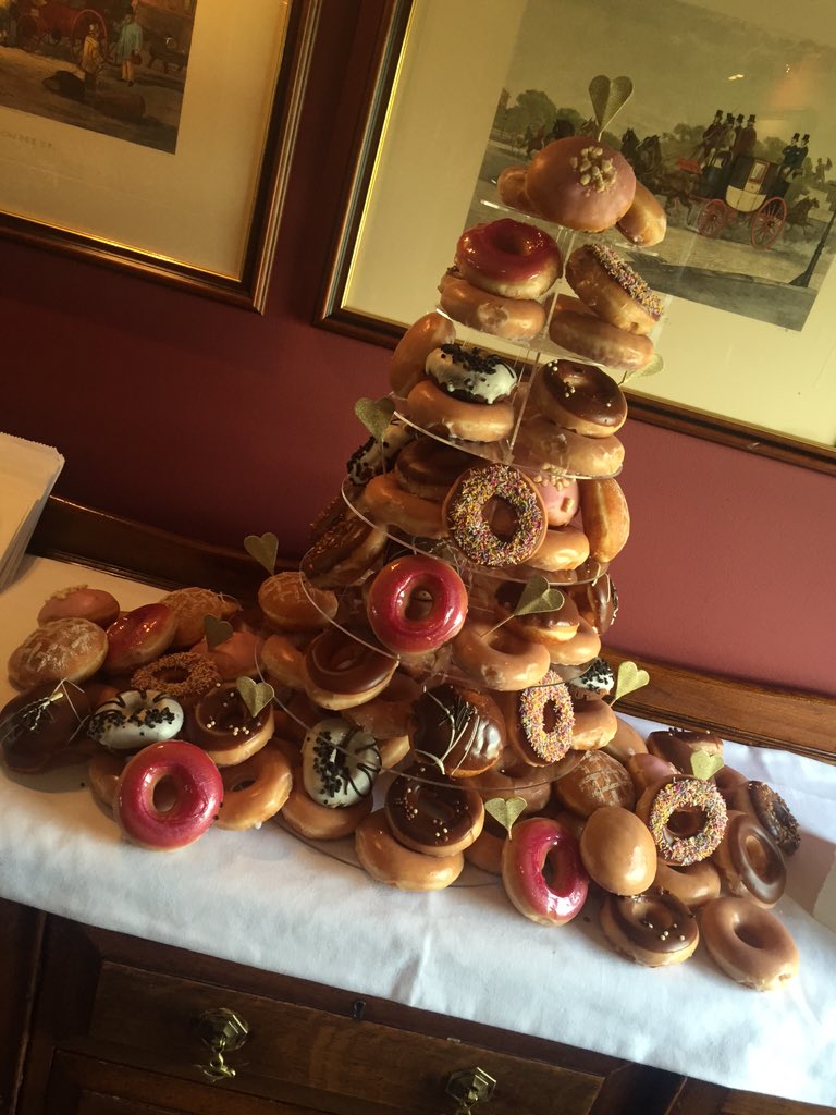 Last week a Pork Pie Cake, this week Krispy Kreme cake!! <a href="/ThealmaSPC/">The Alma Inn</a>