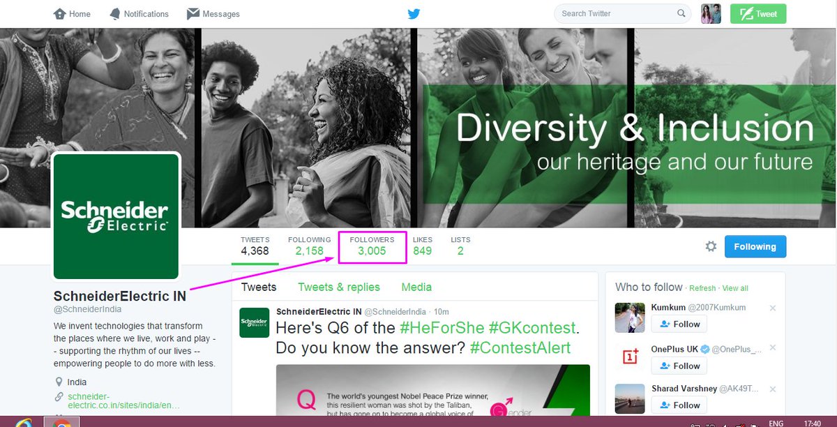 toposant55's tweet photo. Congr8 Whole @SchneiderIndia Team Fr Touching The Milestone Of 3000 Members #HeForShe #GKcontest https://t.co/buPoKdHdp3